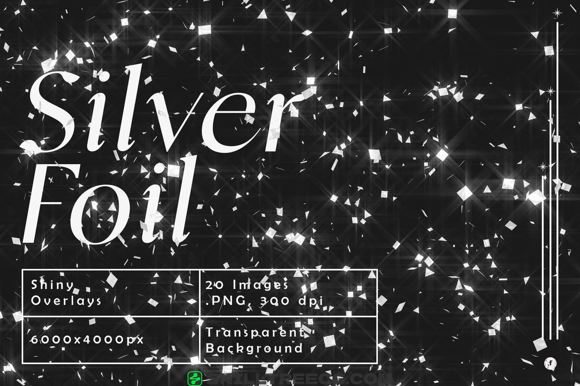 Shiny Silver Foil Confetti Overlays（398260）-技能树